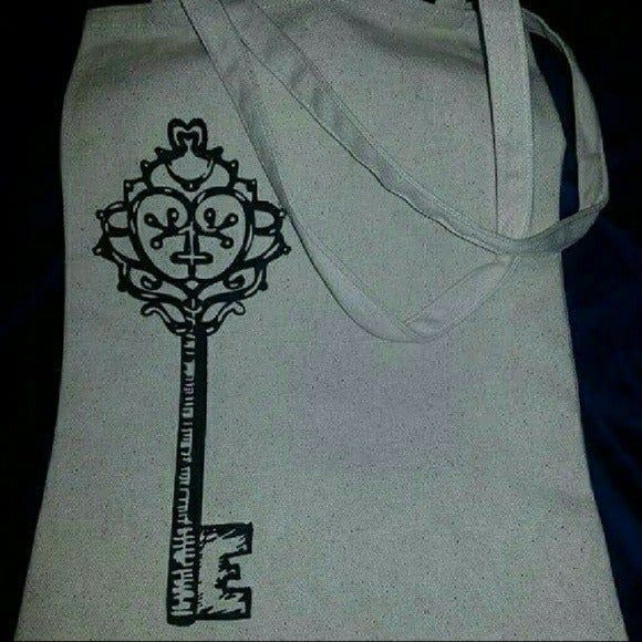 3 canvas bag set "Unlock your dreams" - Picture 3 of 4